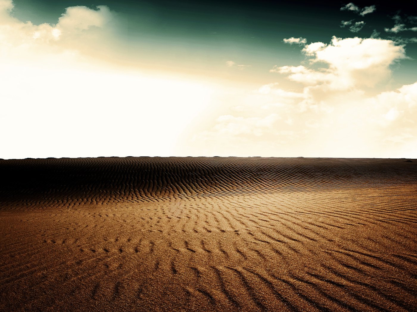 Обои небо, облака, пейзаж, песок, пустыня, дюны, the sky, clouds, landscape, sand, desert, dunes разрешение 2560x1600 Загрузить