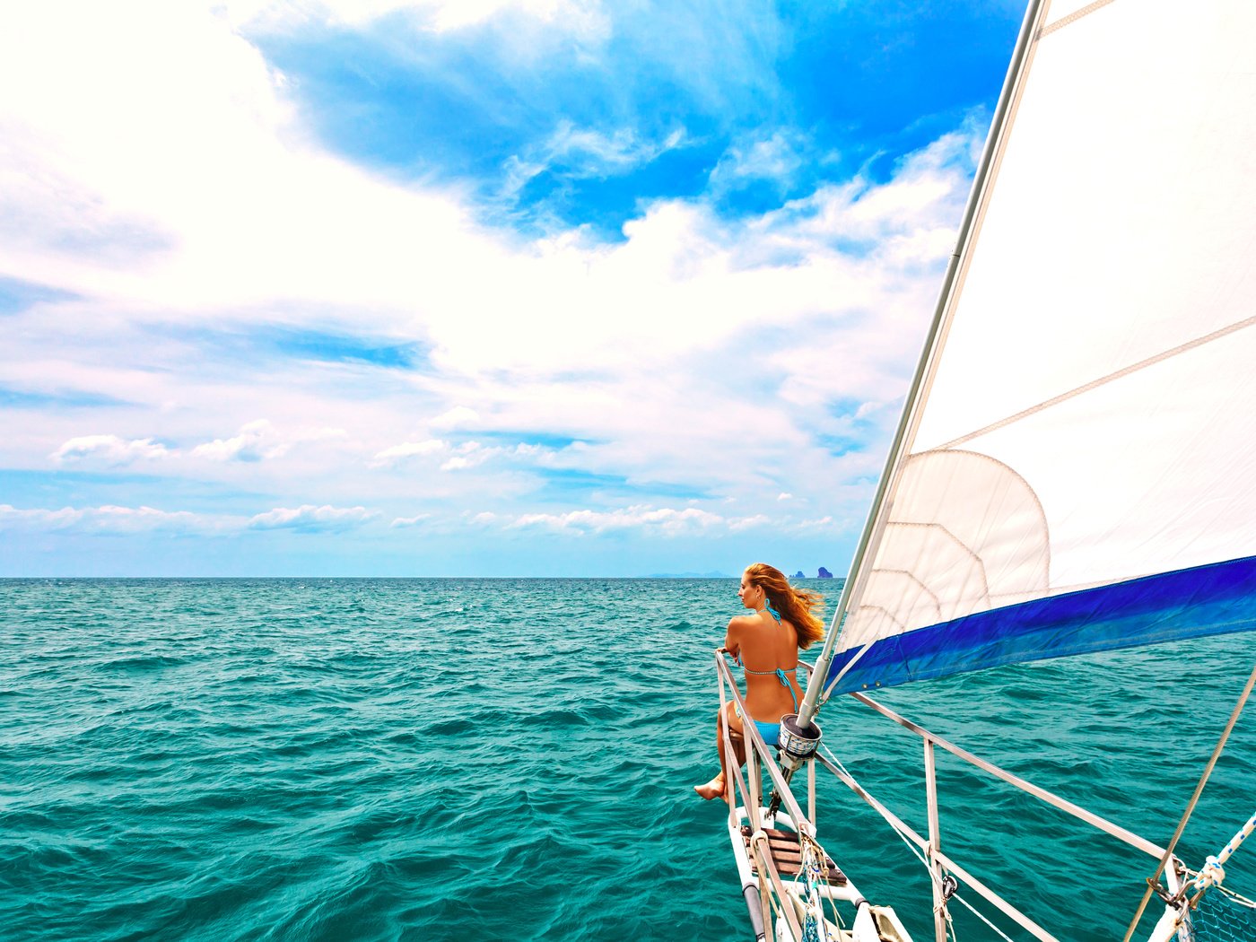 Обои девушка, море, яхта, 18, girl, sea, yacht разрешение 5616x3744 Загрузить