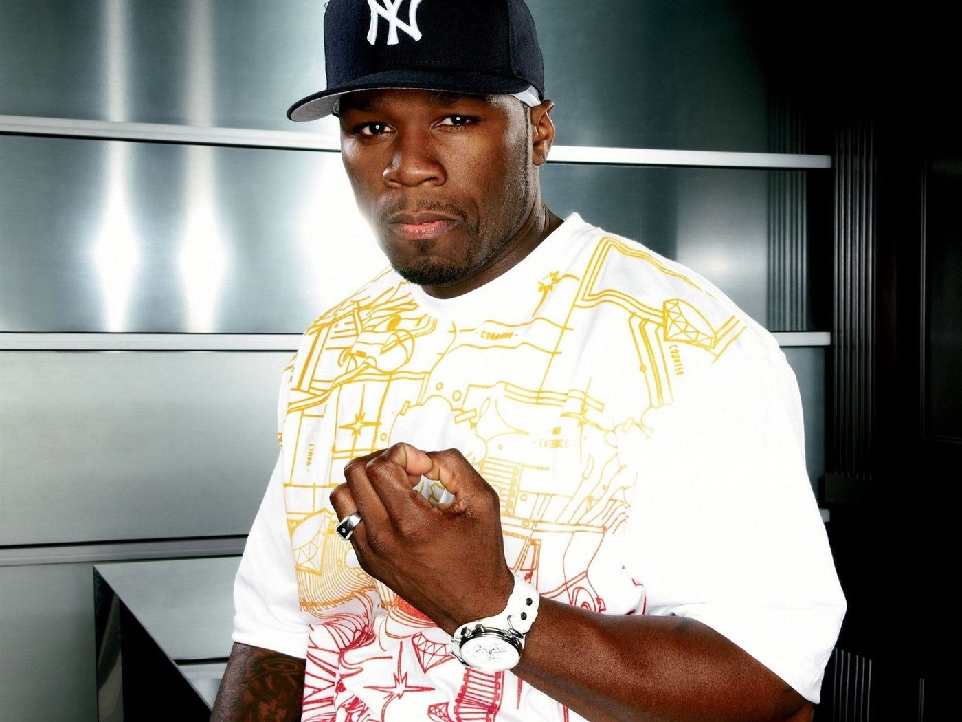 Обои актёр, рэпер, 50 cent, боксерский промоутер, кёртис дже́ксон, actor, rapper, boxing promoter, curtis jackson разрешение 1920x1632 Загрузить