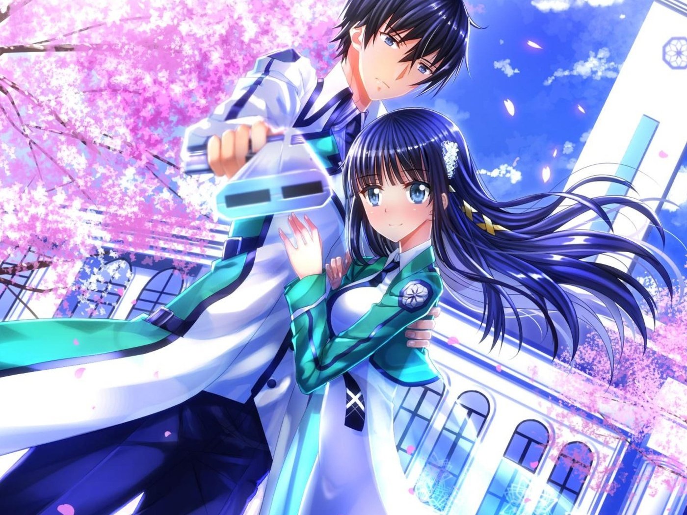 Обои аниме, мечи, мангака, mahouka koukou no rettousei, шиба миюки, шиба тацуя, anime, swords, mangaka, shiba miyuki, shiba tatsuya разрешение 3840x2160 Загрузить