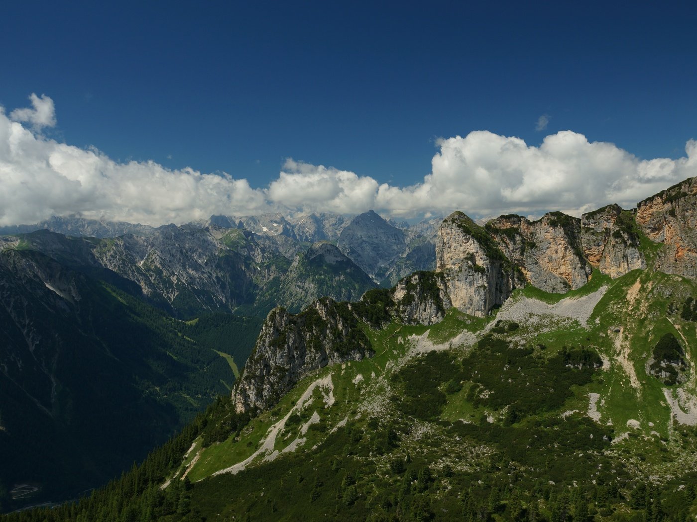 Обои небо, облака, горы, скалы, природа, пейзаж, австрия, тироль, the sky, clouds, mountains, rocks, nature, landscape, austria, tyrol разрешение 6000x4000 Загрузить