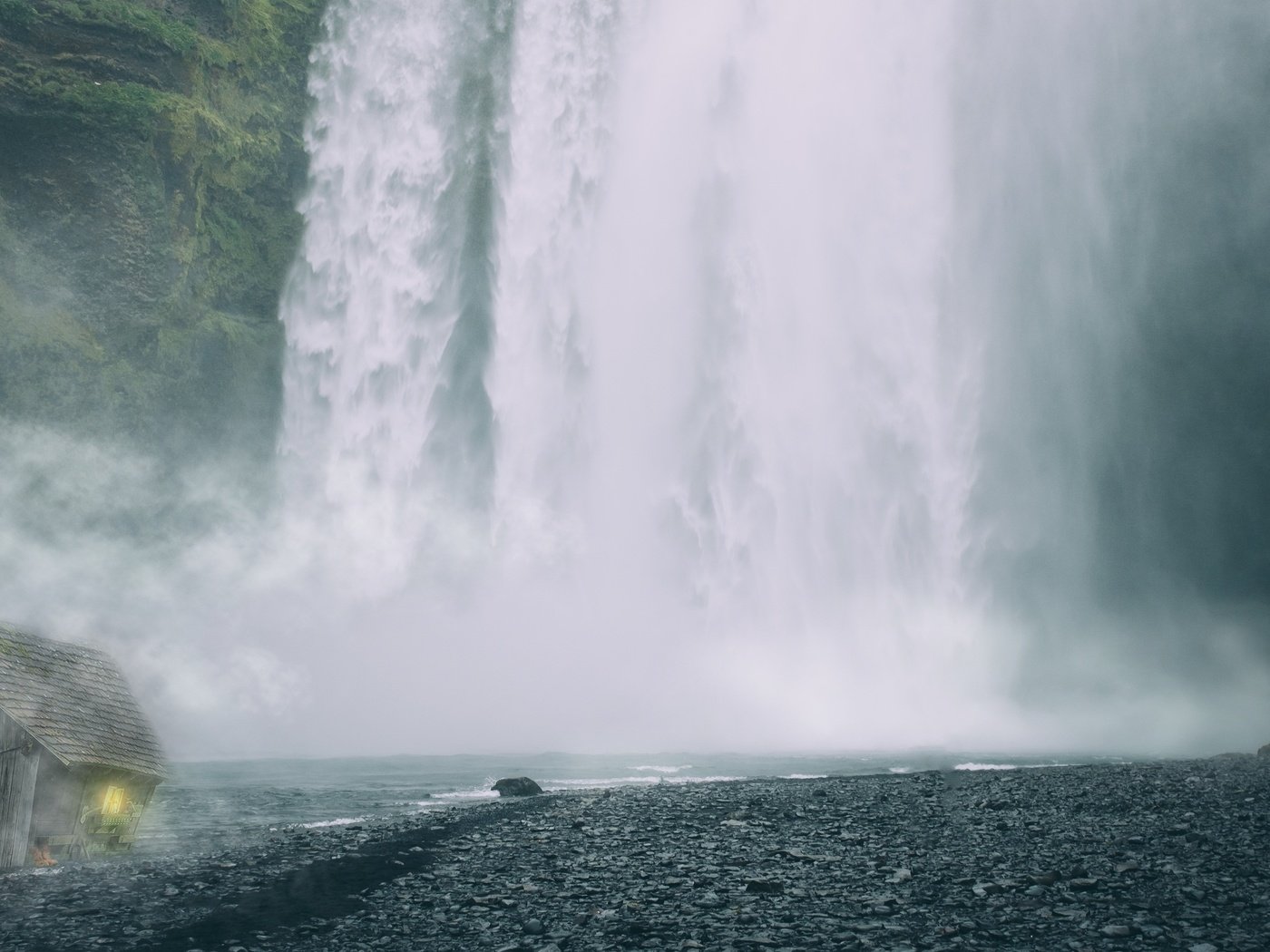 Обои река, природа, водопад, исландия, хижина, скогафосс, водопад скоугафосс, river, nature, waterfall, iceland, hut, skogarfoss, skogafoss waterfall разрешение 3820x2160 Загрузить