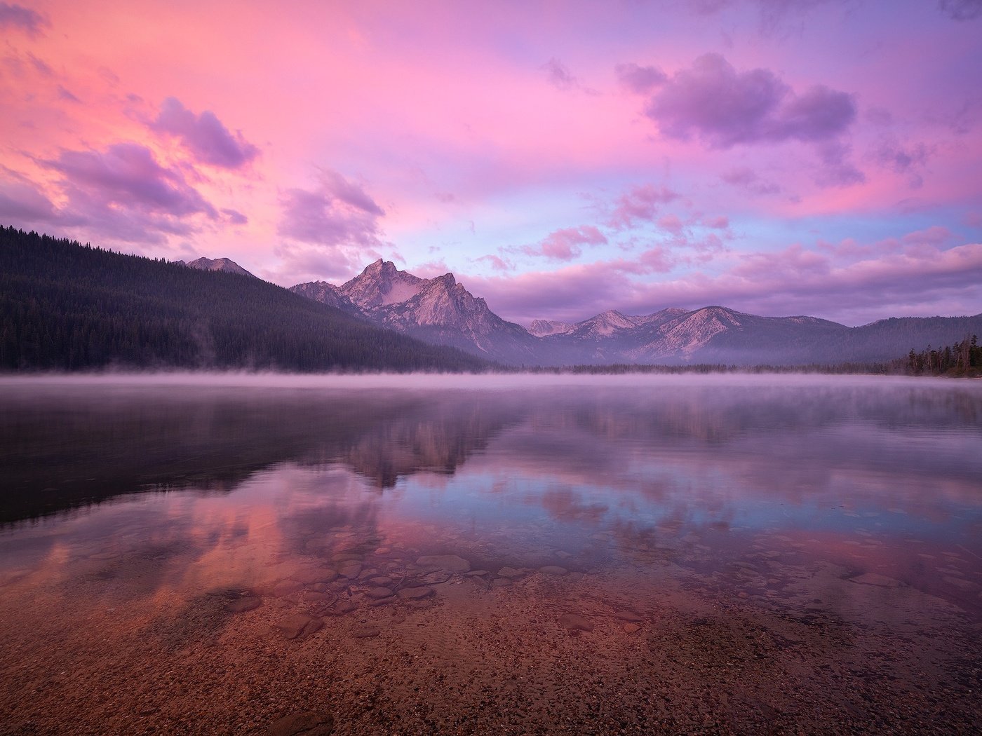 Обои озеро, горы, отражение, скалистые горы, айдахо, lake, mountains, reflection, rocky mountains, idaho разрешение 2000x1333 Загрузить