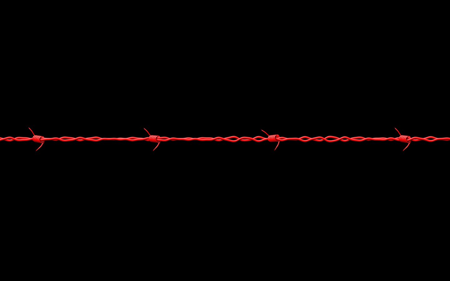 Обои черный, красный, колючая проволока, black, red, barbed wire разрешение 2560x1600 Загрузить