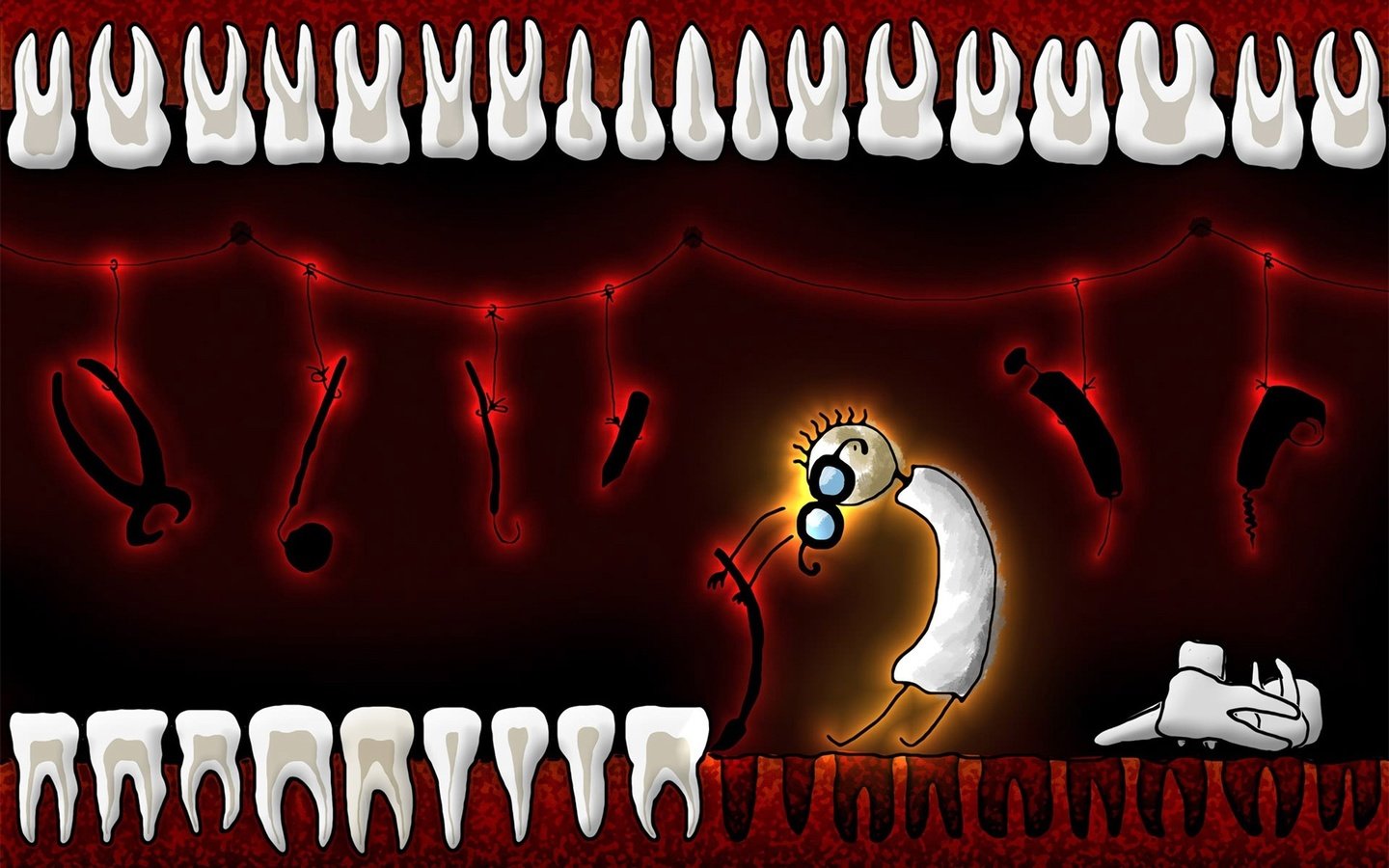 Обои стоматолог, зубы, юмор, dentist, teeth, humor разрешение 2560x1600 Загрузить