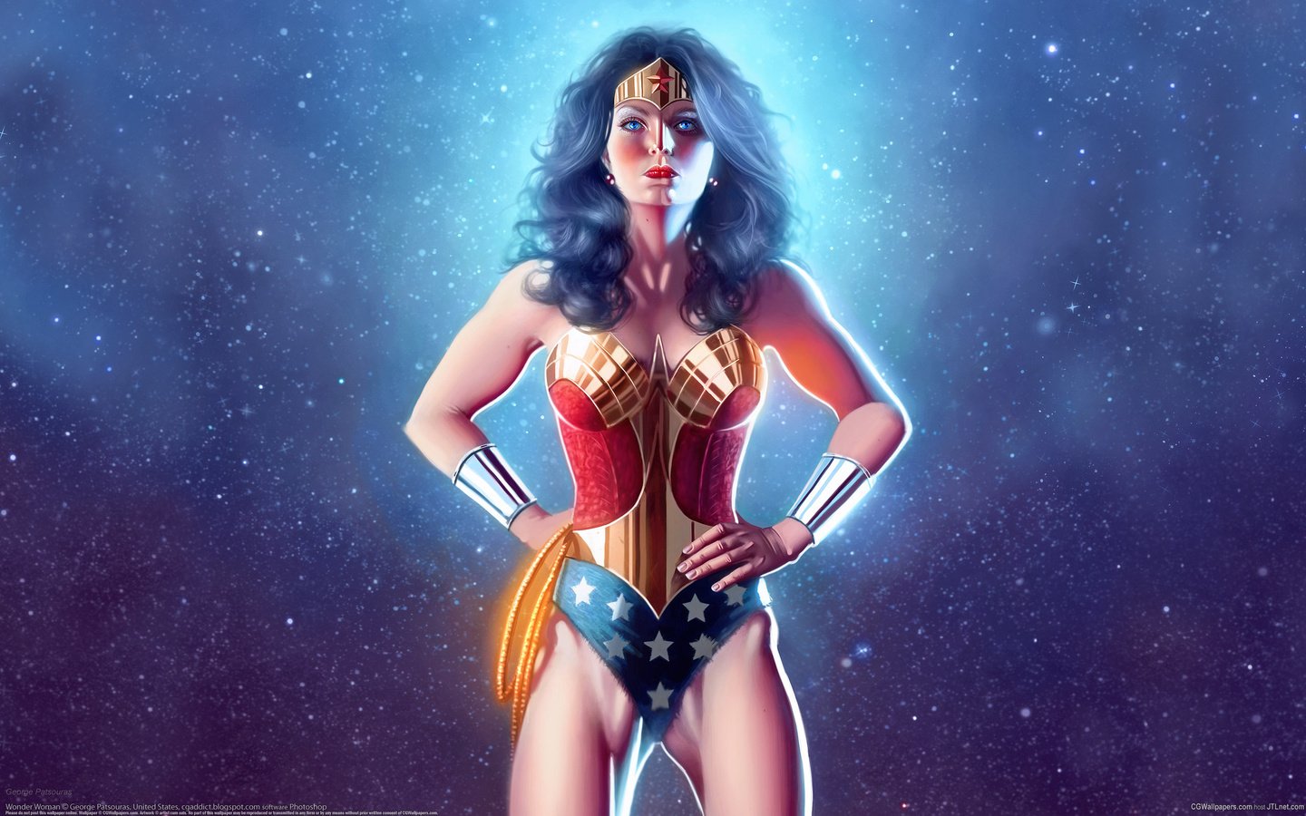 Обои cg wallpapers, george patsouras, чудо-женщина, wonder woman разрешение 2560x1600 Загрузить