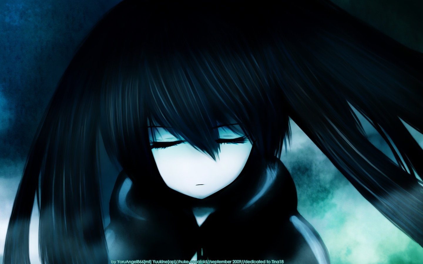 Обои аниме, black rock shooter, синобу ёсиока, стрелок с чёрной скалы, мато курои, anime, shinobu yoshioka, insane black rock shooter, mato kuro разрешение 1920x1200 Загрузить