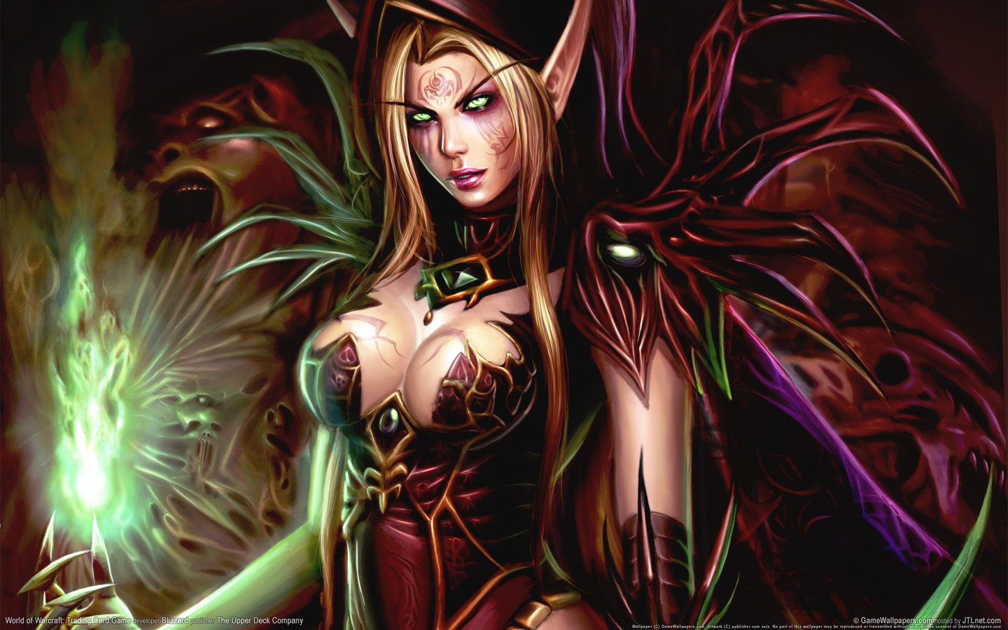 Обои грудь, мир варкрафта, груд, кровавая эльфийка, ух, chest, world of warcraft, breast, bloody elf, wow разрешение 1920x1200 Загрузить