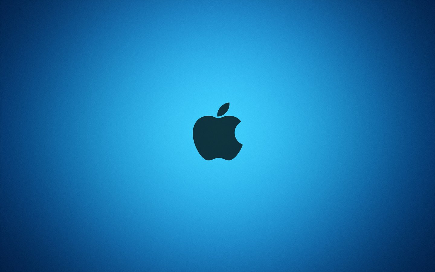 Обои яблоко, голубая, эппл, apple, blue разрешение 2560x1600 Загрузить