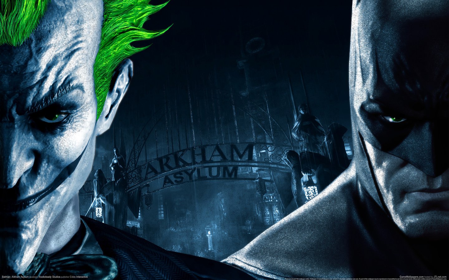 Обои ворота, джокер, batman arkham asylum, gate, joker разрешение 2560x1600 Загрузить