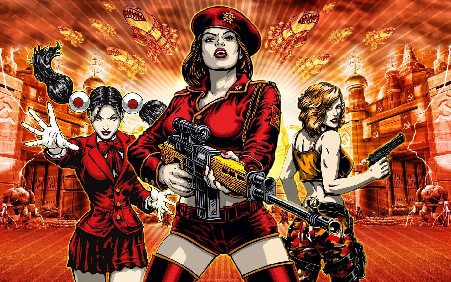 Обои девушки, винтовка, red alert 3, girls, rifle разрешение 1920x1200 Загрузить