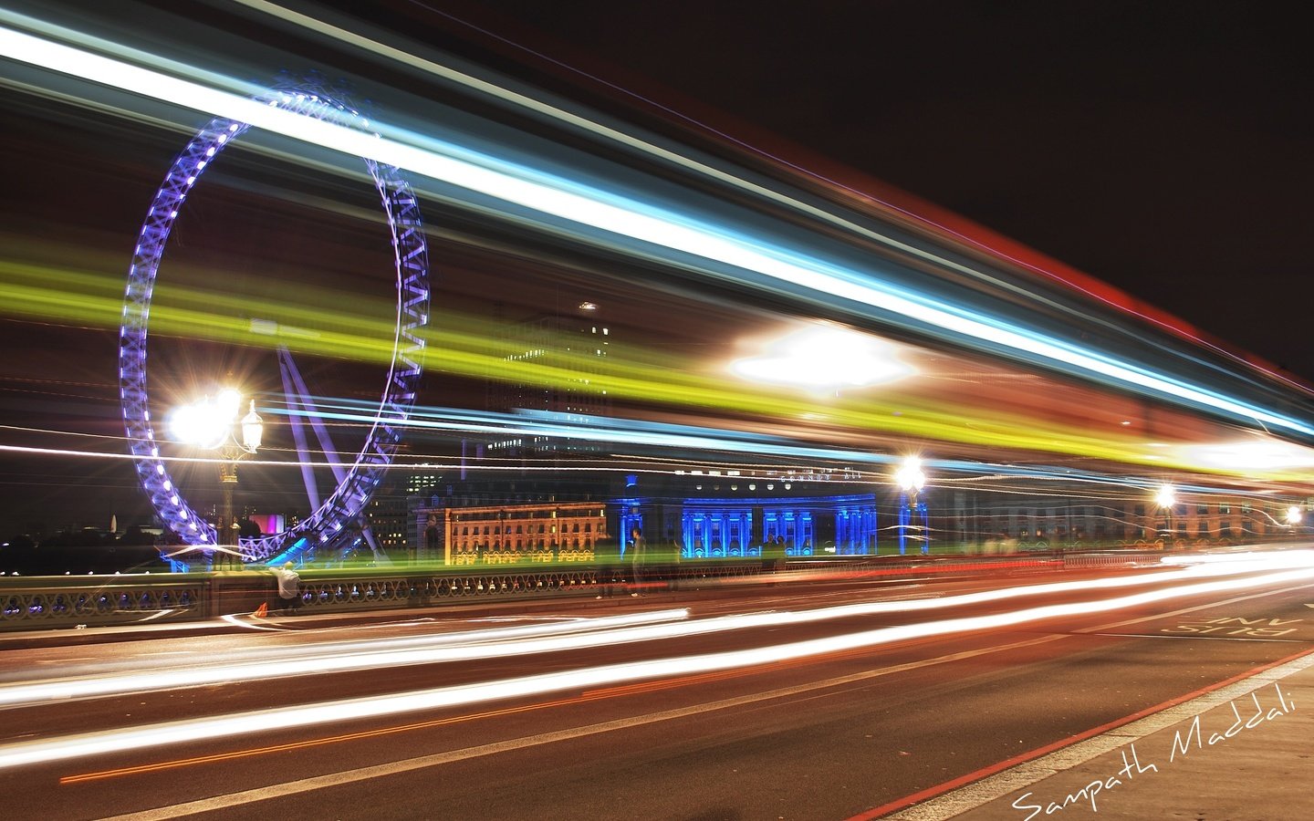 Обои ночь, огни, лондон, колесо обозрения, night, lights, london, ferris wheel разрешение 3872x2592 Загрузить