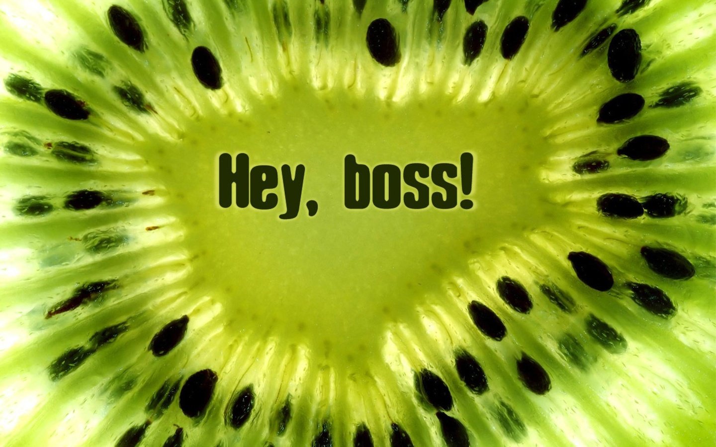 Обои зелёный, киви, boss!, эй, green, kiwi, hey разрешение 1920x1200 Загрузить