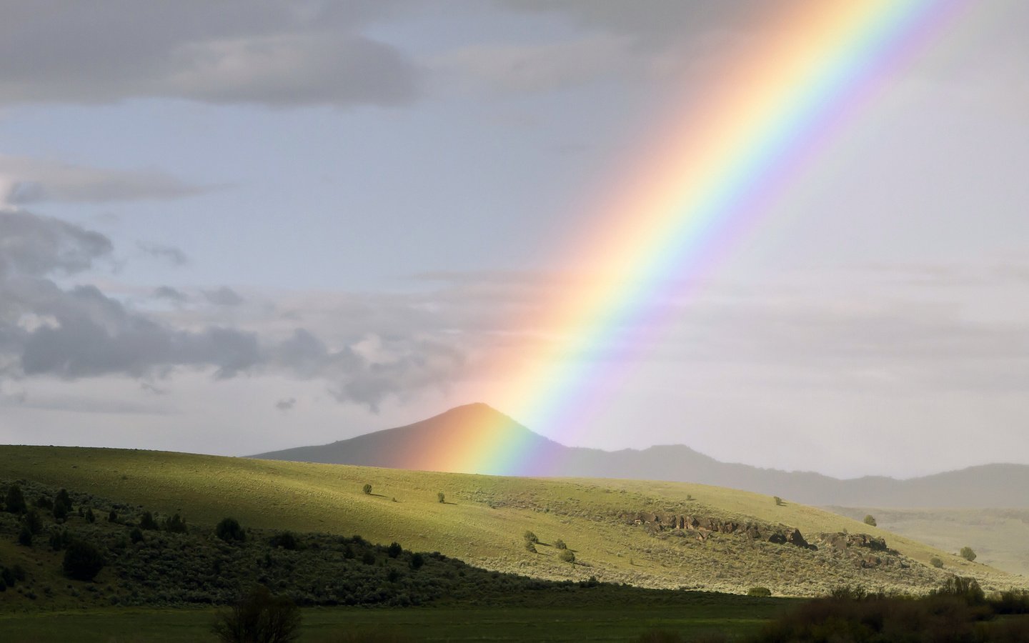 Обои радуга, сша, орегон, митчелл, rainbow, usa, oregon, mitchell разрешение 2560x1600 Загрузить