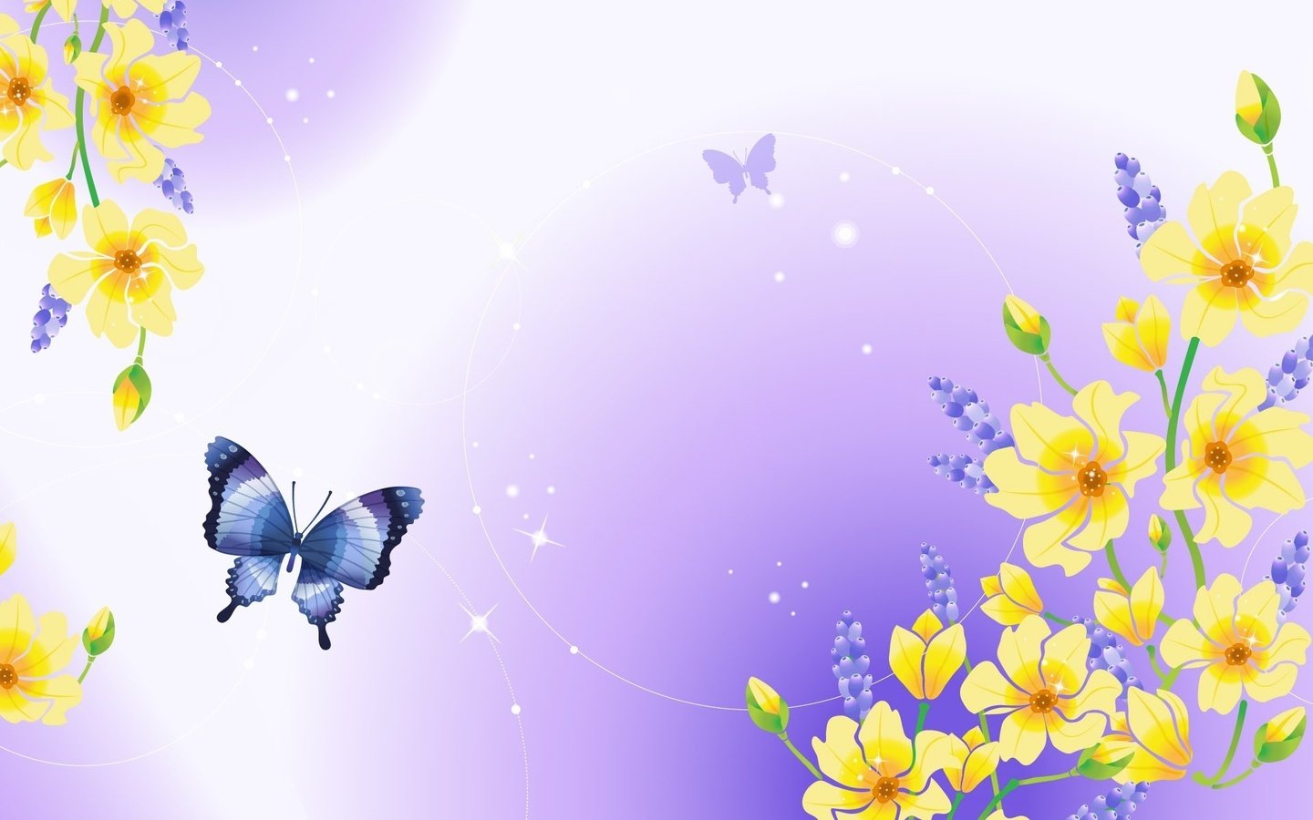 Обои цветы, фон, бабочка, весна, flowers, background, butterfly, spring разрешение 1920x1200 Загрузить