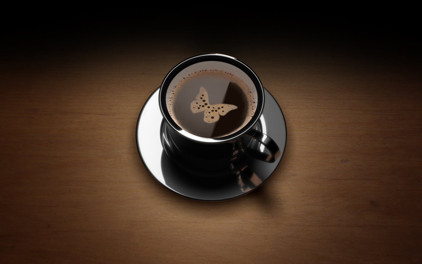 Обои напиток, кофе, бабочка, чашка, пенка, рисунок., drink, coffee, butterfly, cup, foam, figure. разрешение 1920x1200 Загрузить