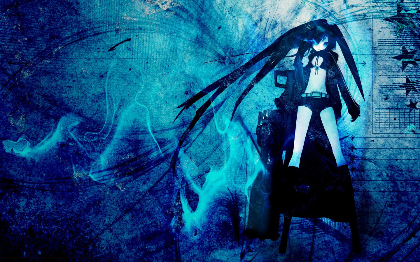 Обои black rock shooter разрешение 1920x1200 Загрузить