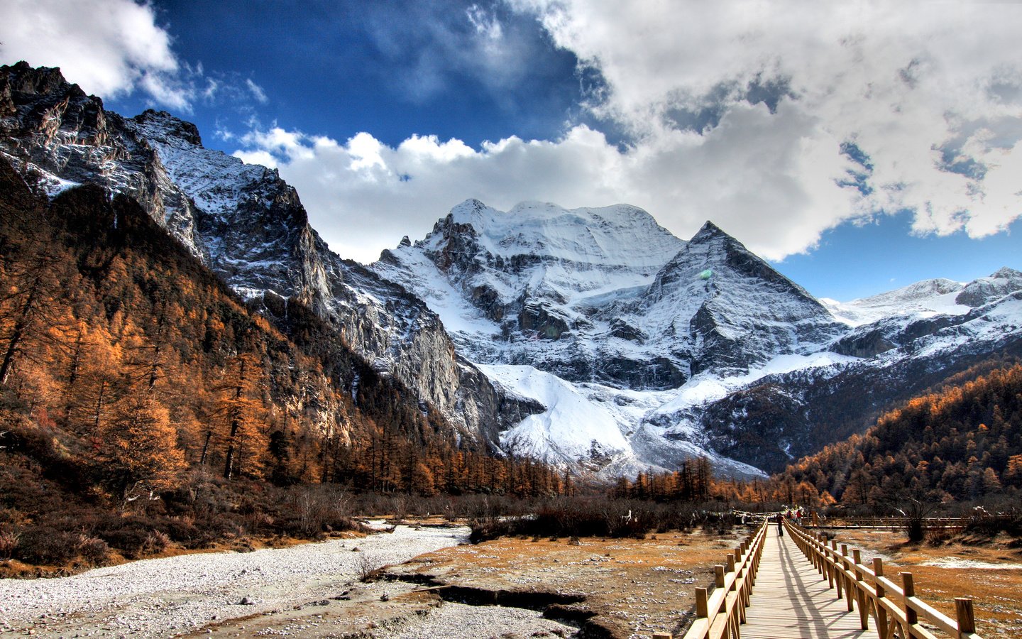 Обои горы, природа, зима, mountains, nature, winter разрешение 2560x1600 Загрузить