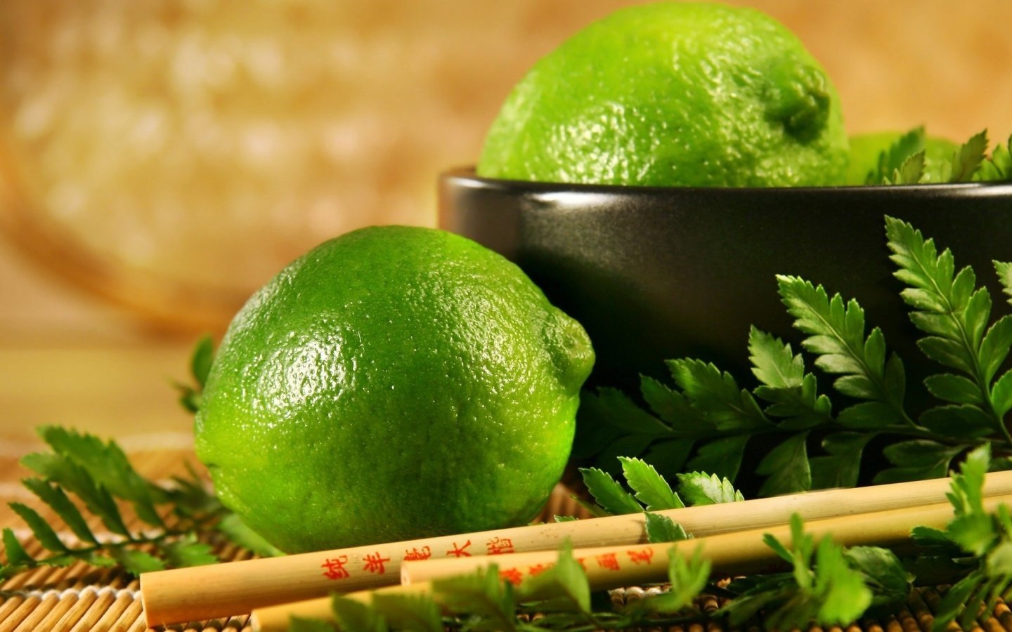Обои зелёный, лимон, фрукт, лайм, green, lemon, fruit, lime разрешение 1920x1080 Загрузить