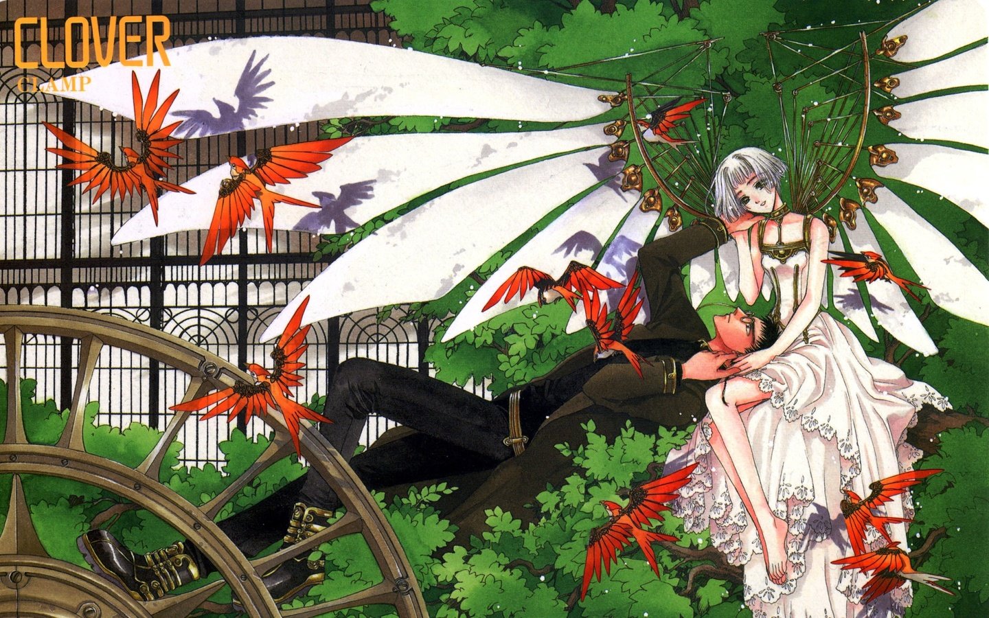 Обои клевер, clamp, kazuhiko, suu, clover разрешение 1920x1200 Загрузить