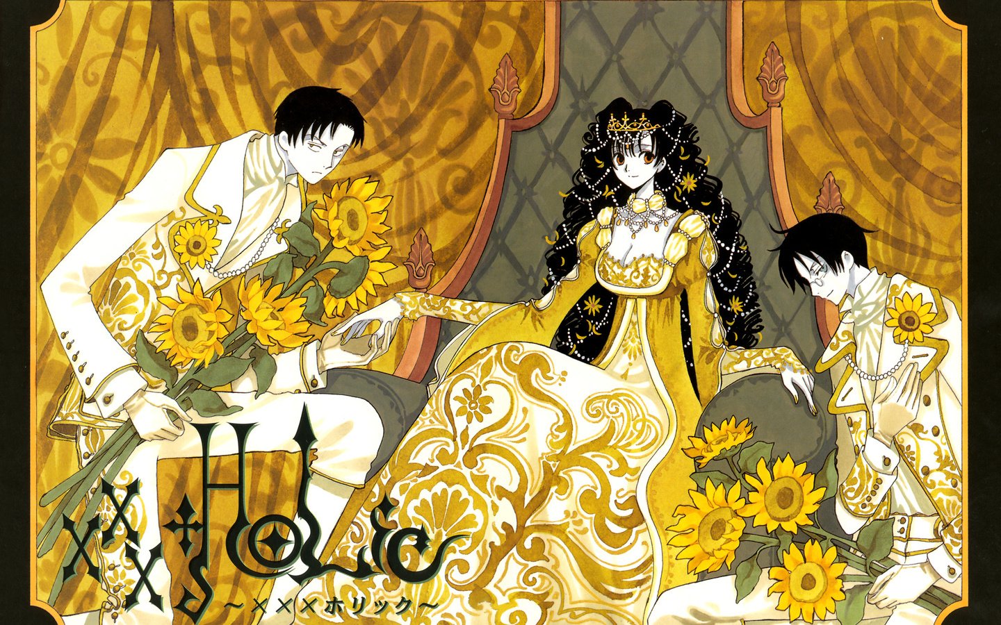 Обои clamp, doumeki shizuka, kunogi himawari, watanuki kimihiro, xxxholic разрешение 1989x1400 Загрузить