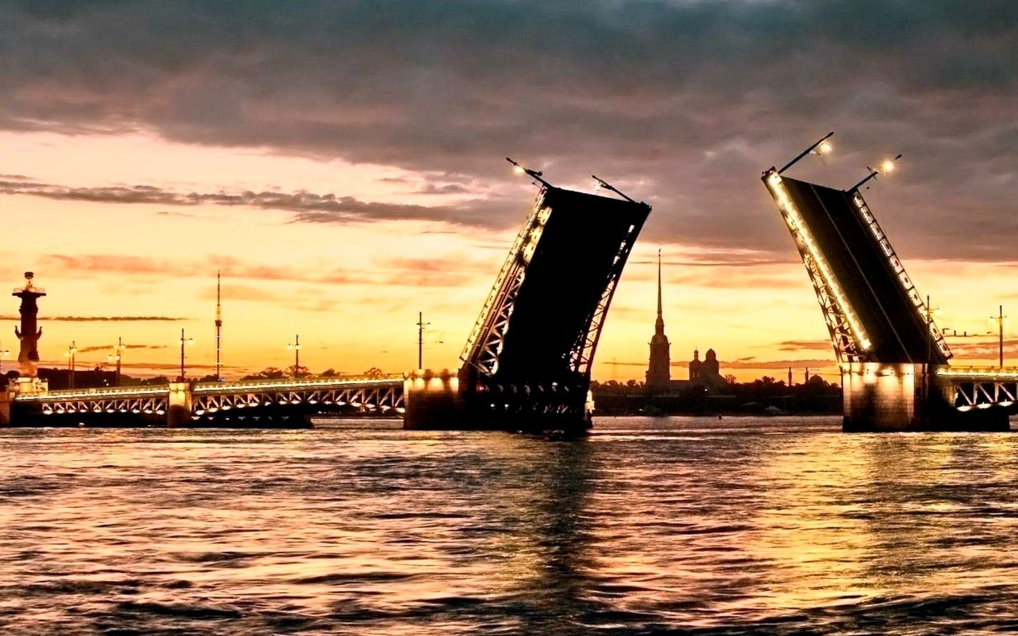 Обои россия, санкт-петербург, дворцовый мост, разводной мост, russia, saint petersburg, the palace bridge, drawbridge разрешение 2000x1203 Загрузить