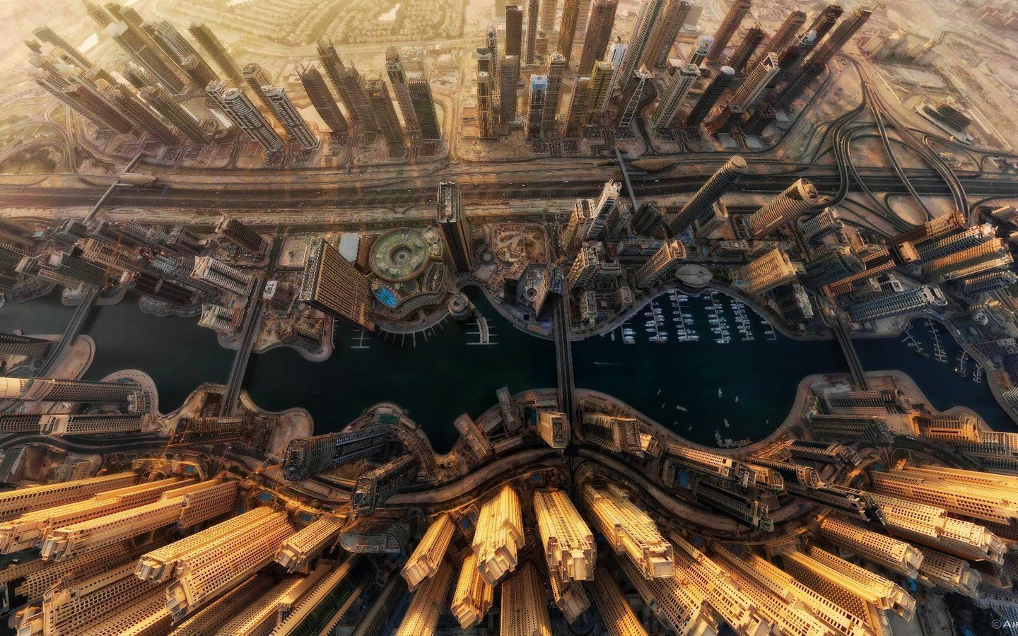 Обои вид сверху, дубай, оаэ, the view from the top, dubai, uae разрешение 1920x1080 Загрузить