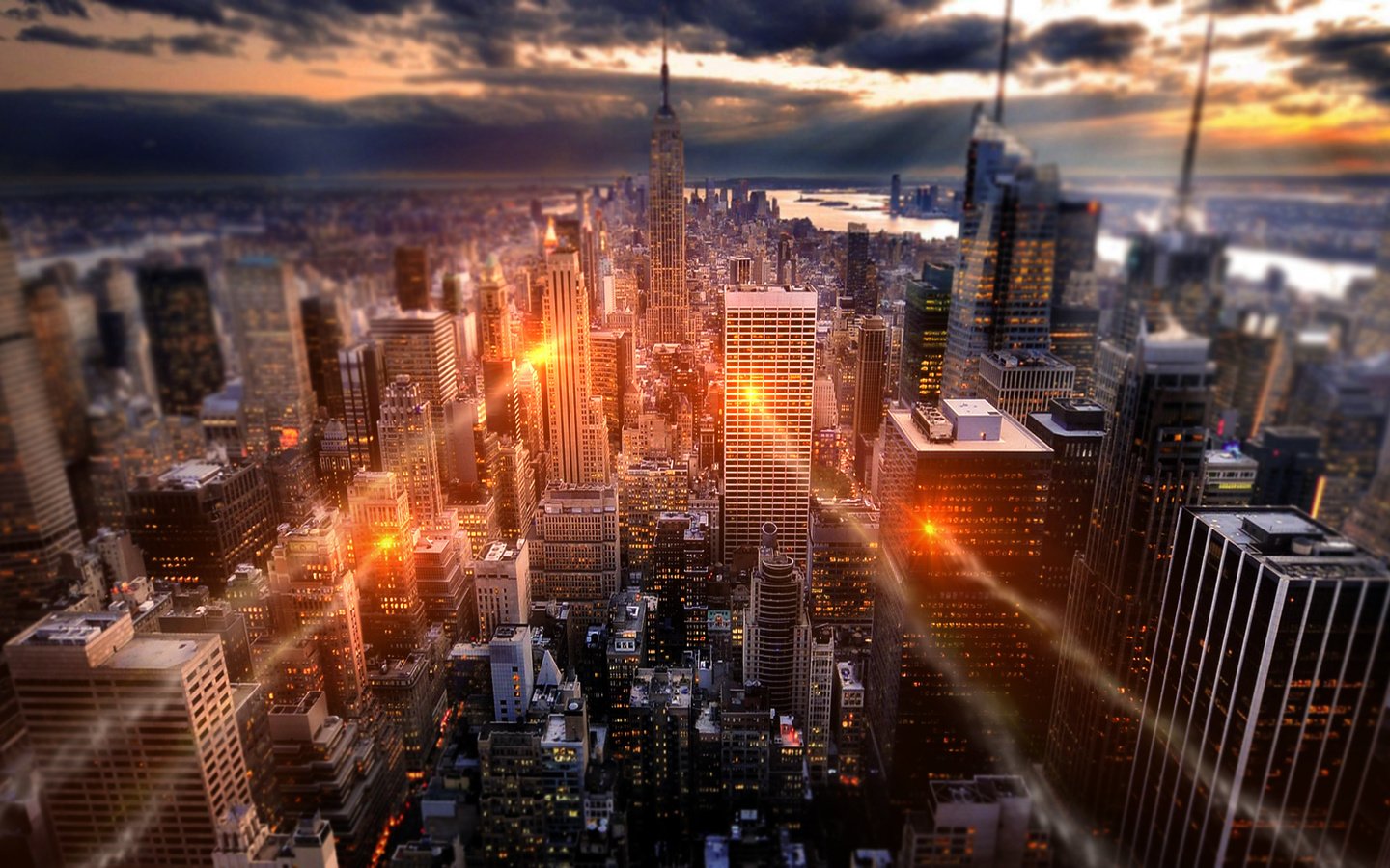 Обои небоскребы, нью-йорк, skyscrapers, new york разрешение 1920x1080 Загрузить