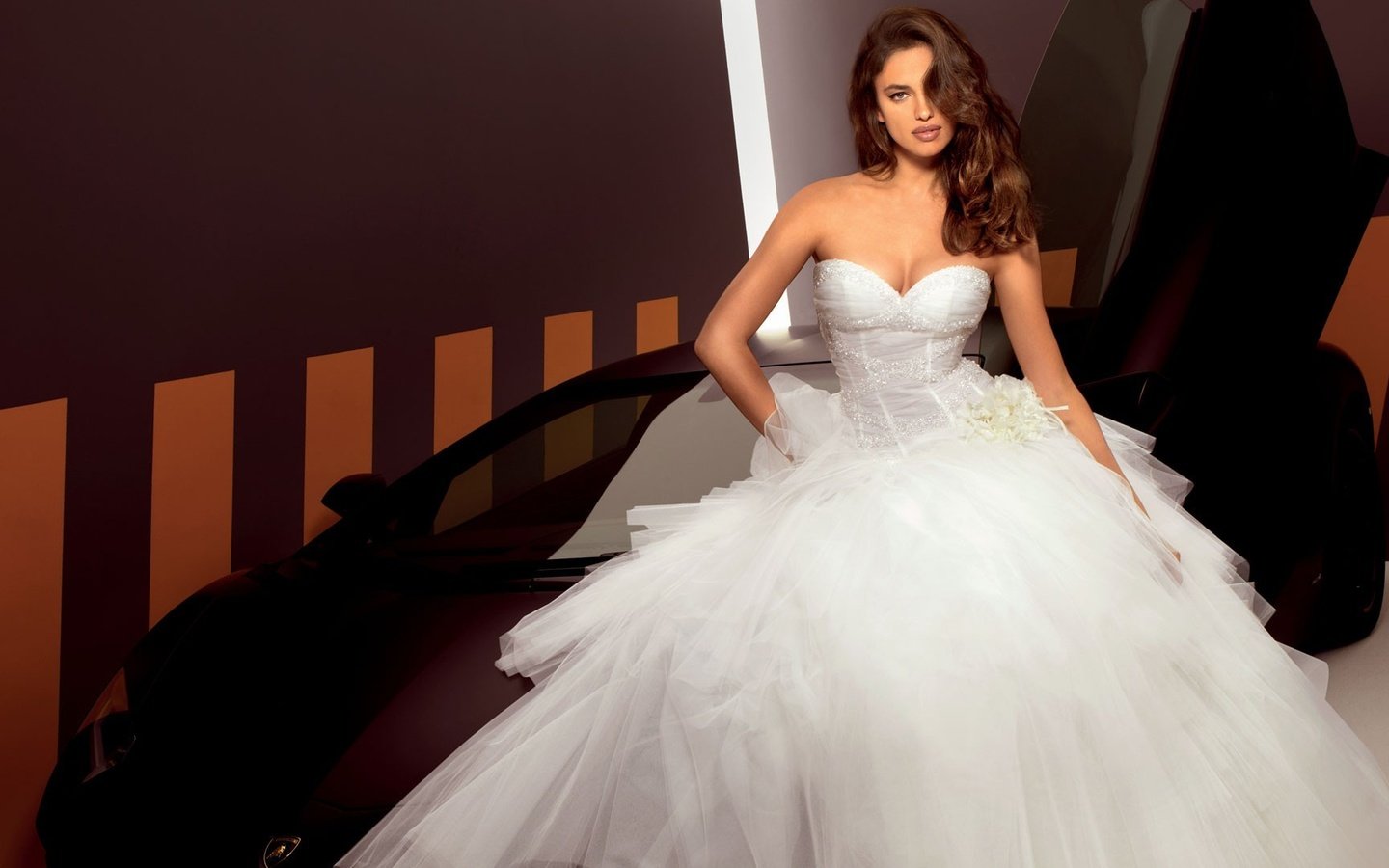 Обои ирина шейк, супермодель, свадебное платье, irina shayk, supermodel, wedding dress разрешение 1920x1080 Загрузить