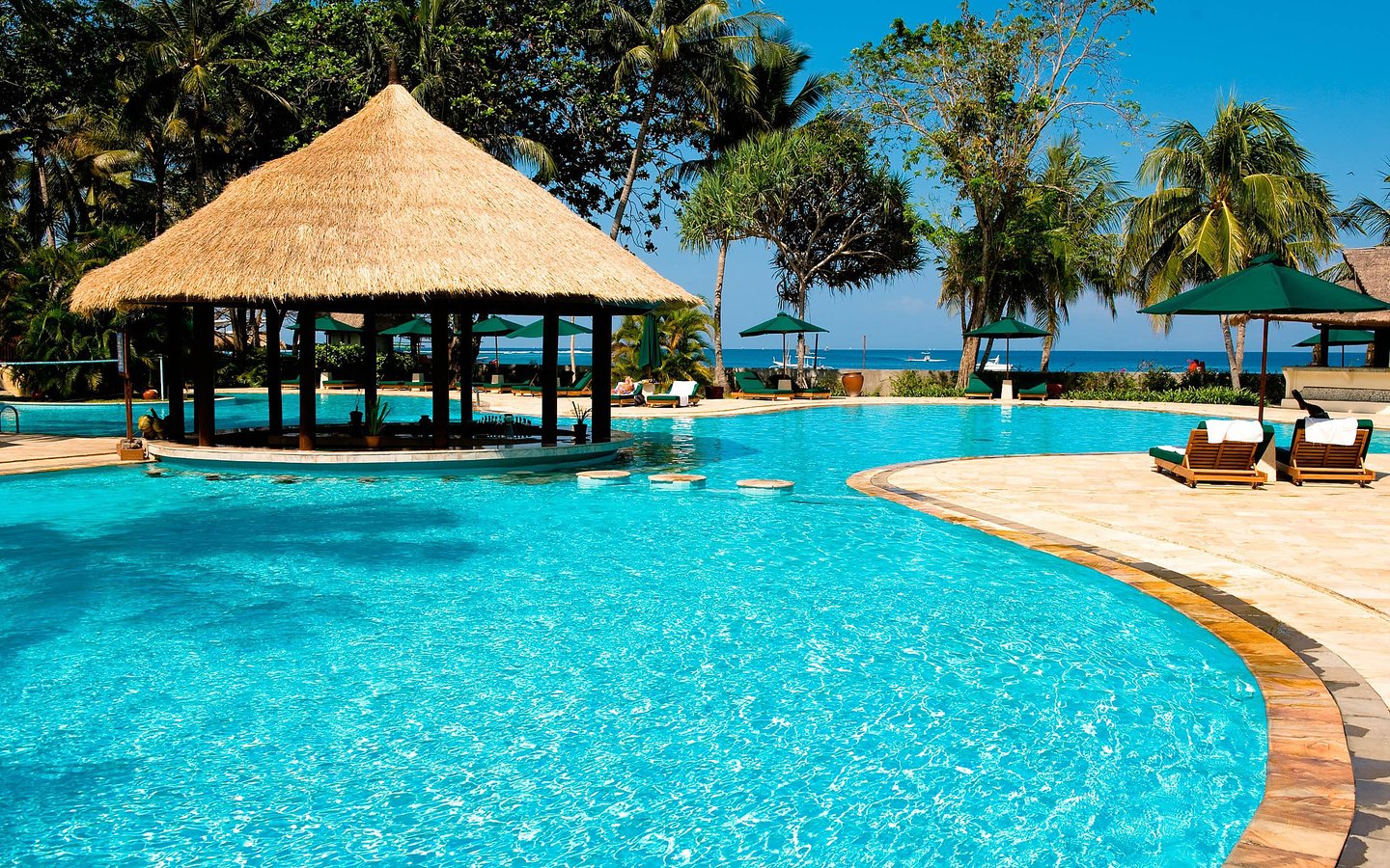 Обои курорт, тропики, resort, tropics разрешение 2560x1600 Загрузить