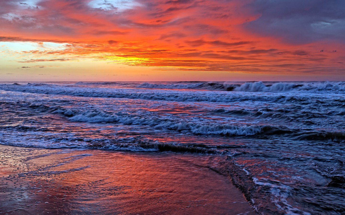 Обои закат, море, пляж, sunset, sea, beach разрешение 3008x2000 Загрузить