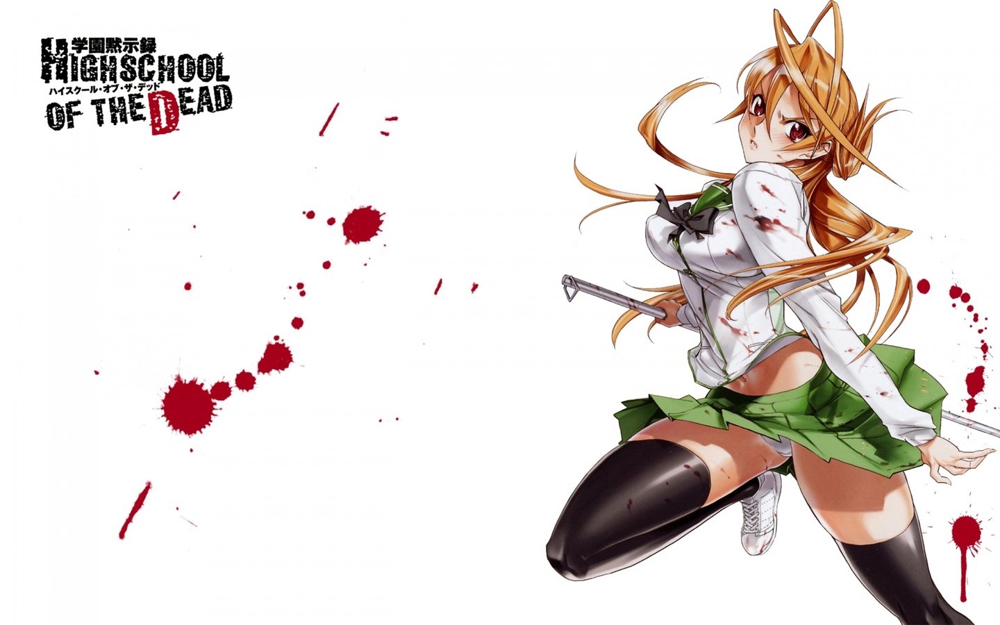 Обои аниме, highschool of the dead, anime разрешение 1920x1200 Загрузить