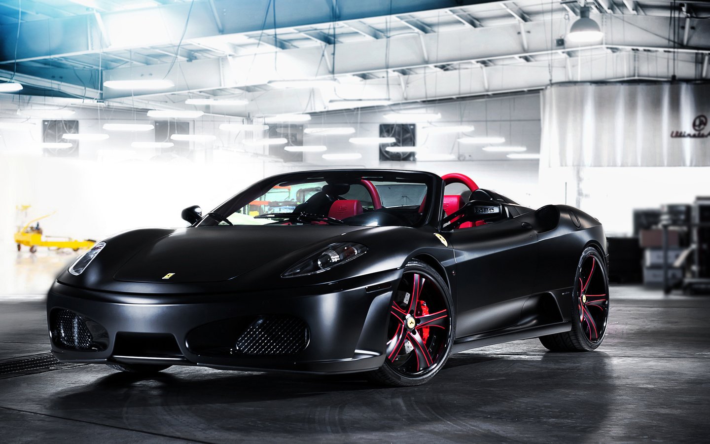 Обои гараж, тюнинг, суперкар, ferrari f430 spider, garage, tuning, supercar разрешение 1920x1080 Загрузить