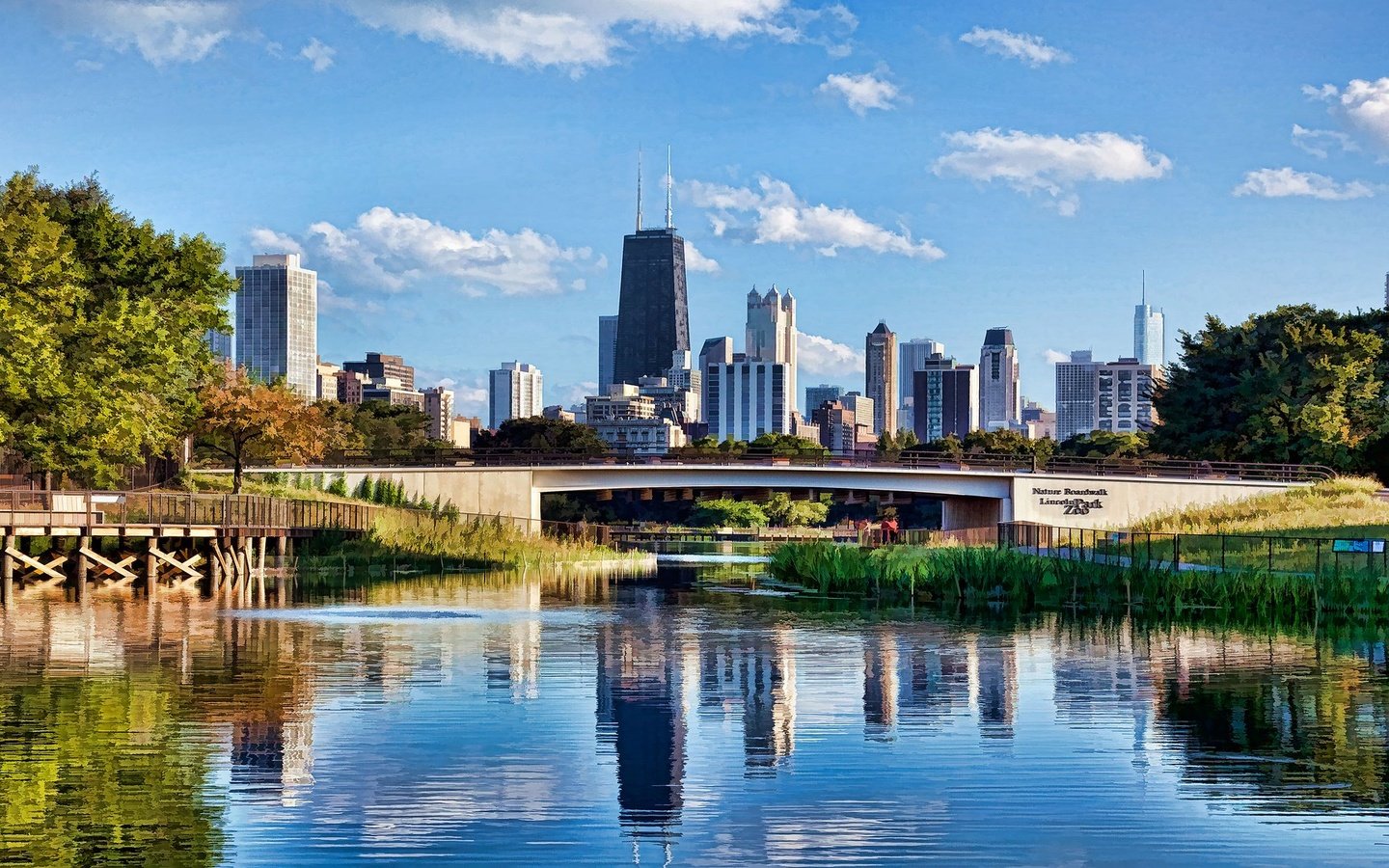 Обои линкольн парк в чикаго, lincoln park in chicago разрешение 1920x1080 Загрузить