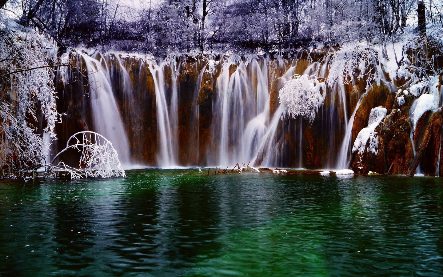 Обои водопад, plitvicer lakes, хорватии, waterfall, croatia разрешение 1920x1080 Загрузить