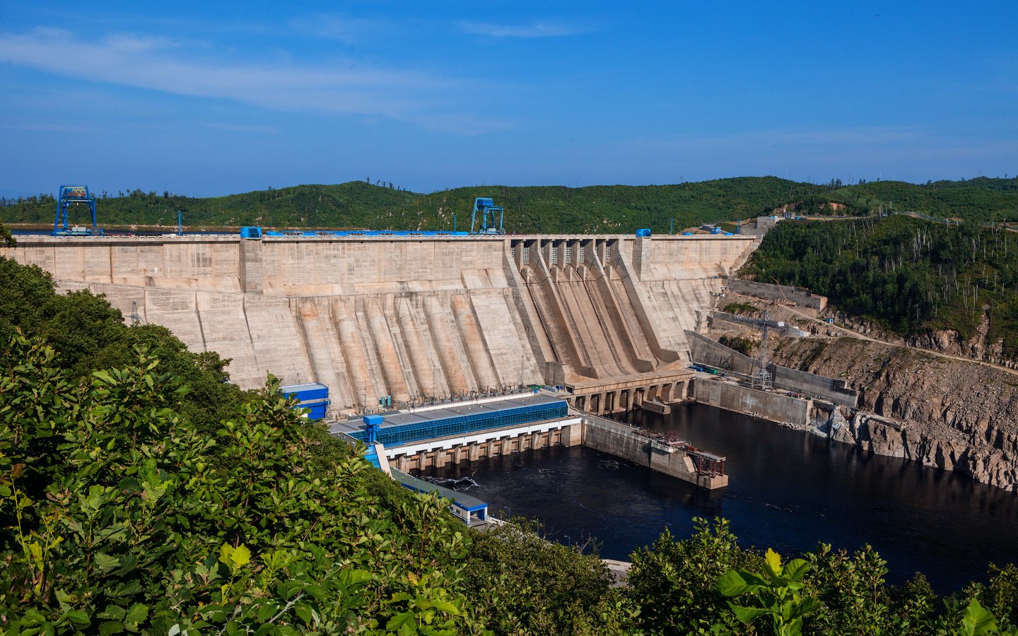 Обои амурская область бурейская гэс-1, the amur region bureya hydroelectric power station-1 разрешение 1920x1200 Загрузить