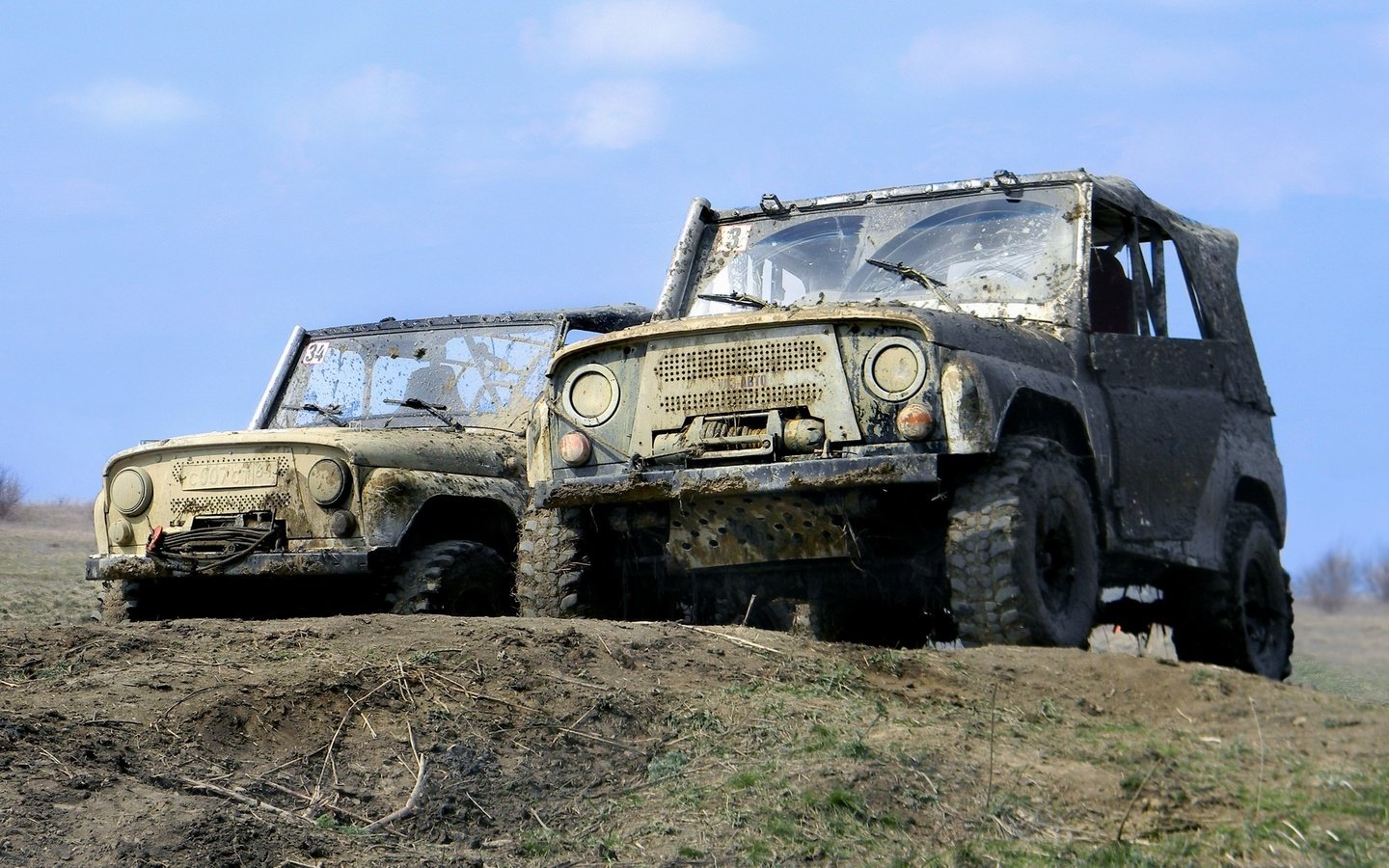 Обои небо, грязь, природа, уаз, танки грязи не боятся, the sky, dirt, nature, uaz, tanks not afraid of dirt разрешение 2560x1440 Загрузить