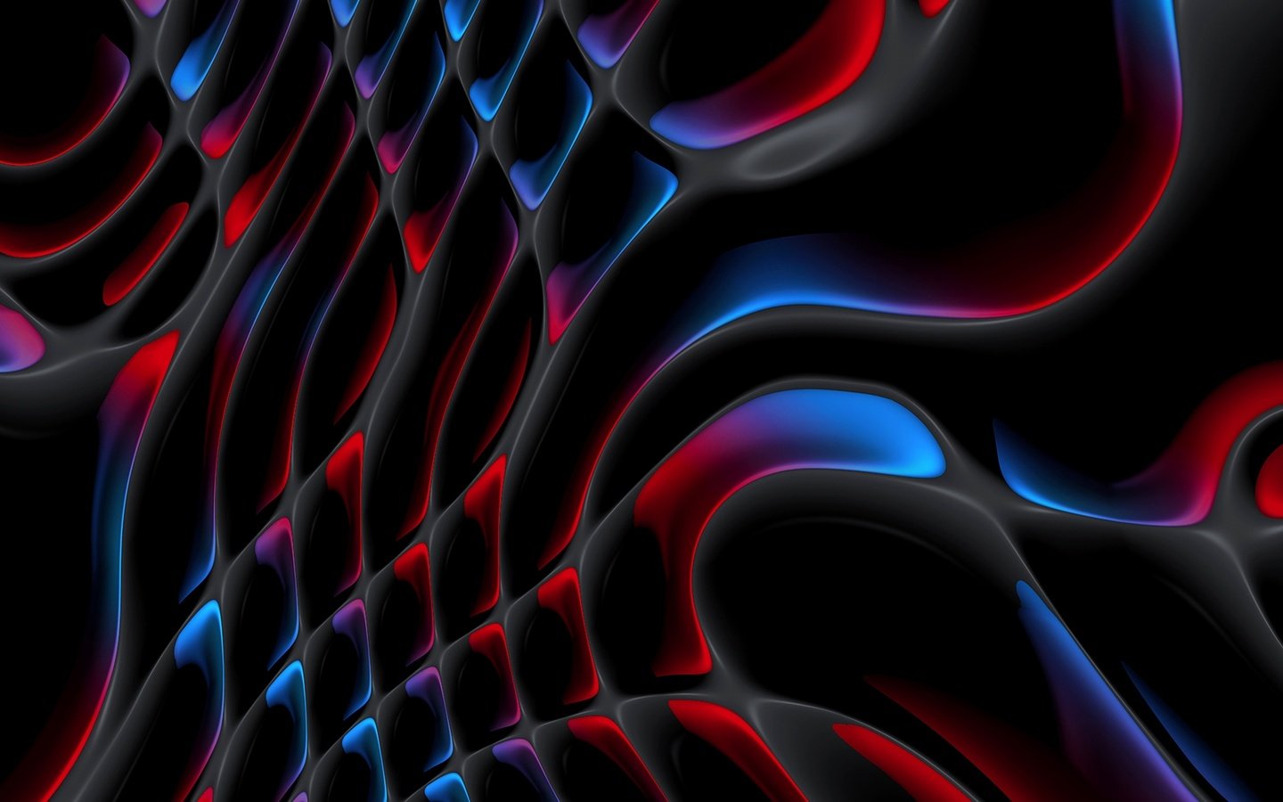 Обои абстрактные разноцветные волны, abstract colorful waves разрешение 2048x1152 Загрузить