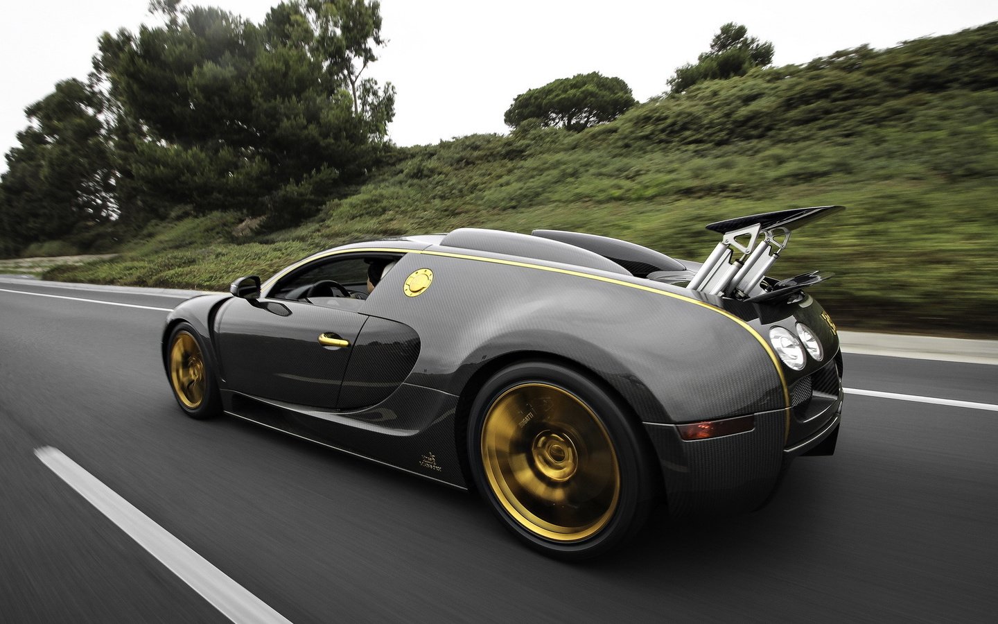 Обои бугатти, mansory vincero linea d'oro, вейрон, bugatti, veyron разрешение 2048x1152 Загрузить