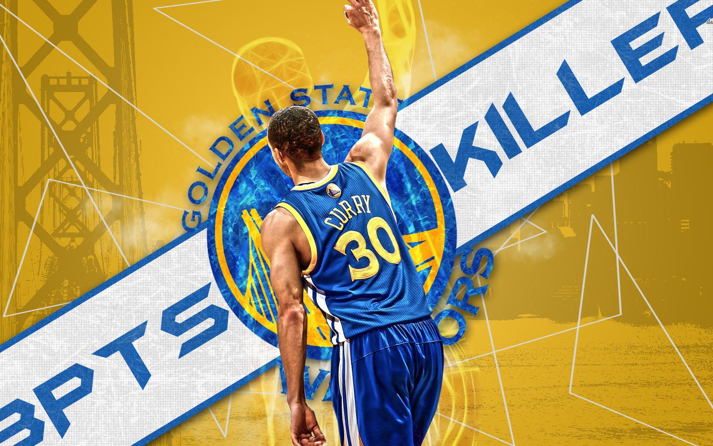 Обои stephen curry, 3pts killer разрешение 1920x1080 Загрузить