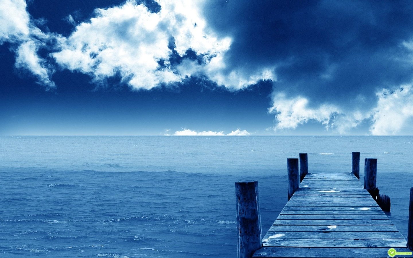 Обои небо, облака, природа, море, причал, красота, океан, the sky, clouds, nature, sea, pier, beauty, the ocean разрешение 1920x1200 Загрузить
