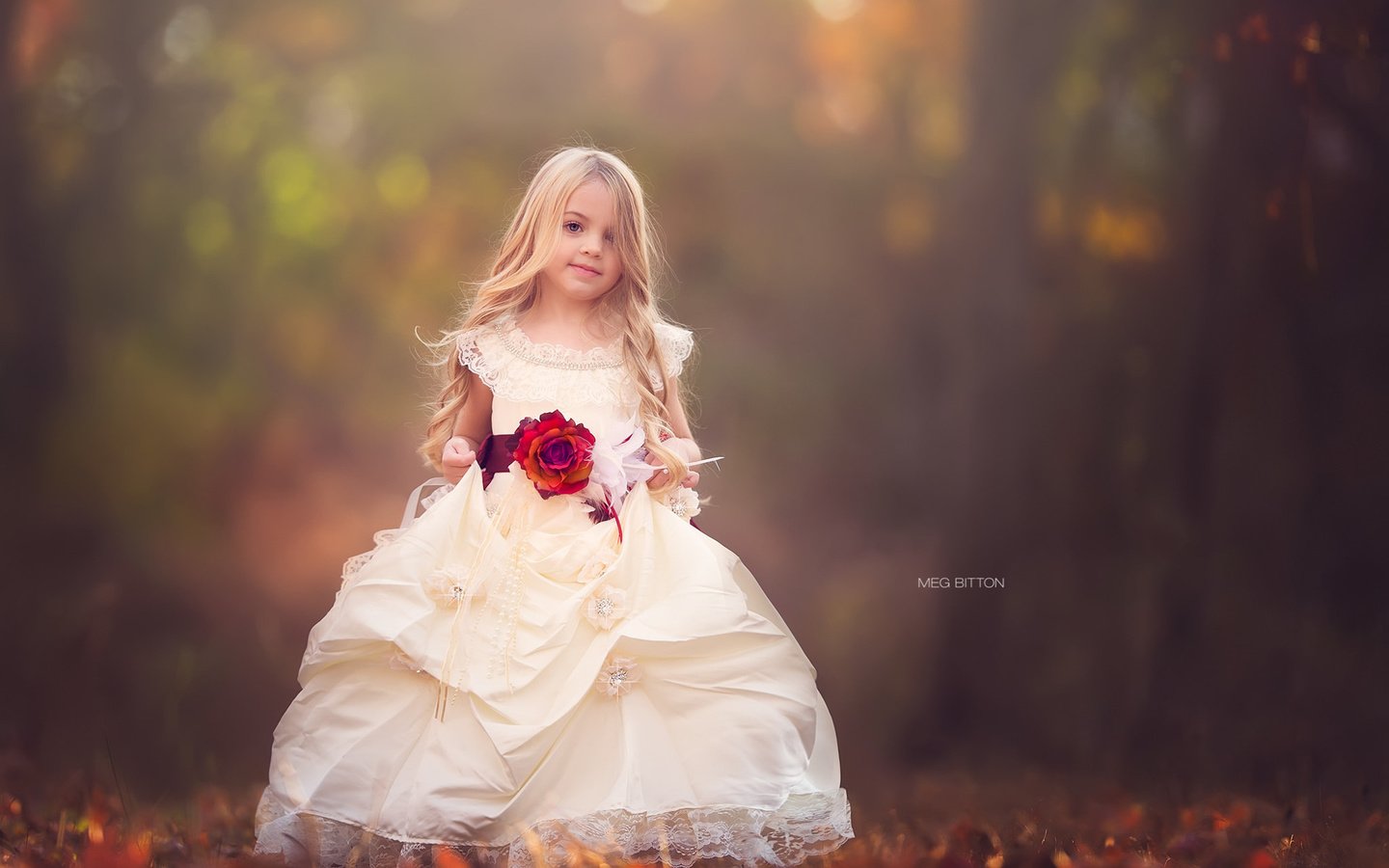 Обои природа, платье, роза, дети, девочка, nature, dress, rose, children, girl разрешение 1920x1200 Загрузить