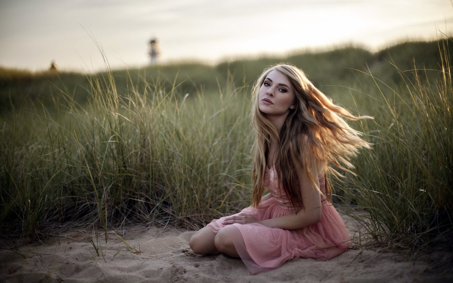 Обои трава, девушка, поза, блондинка, поле, лето, grass, girl, pose, blonde, field, summer разрешение 2048x1365 Загрузить