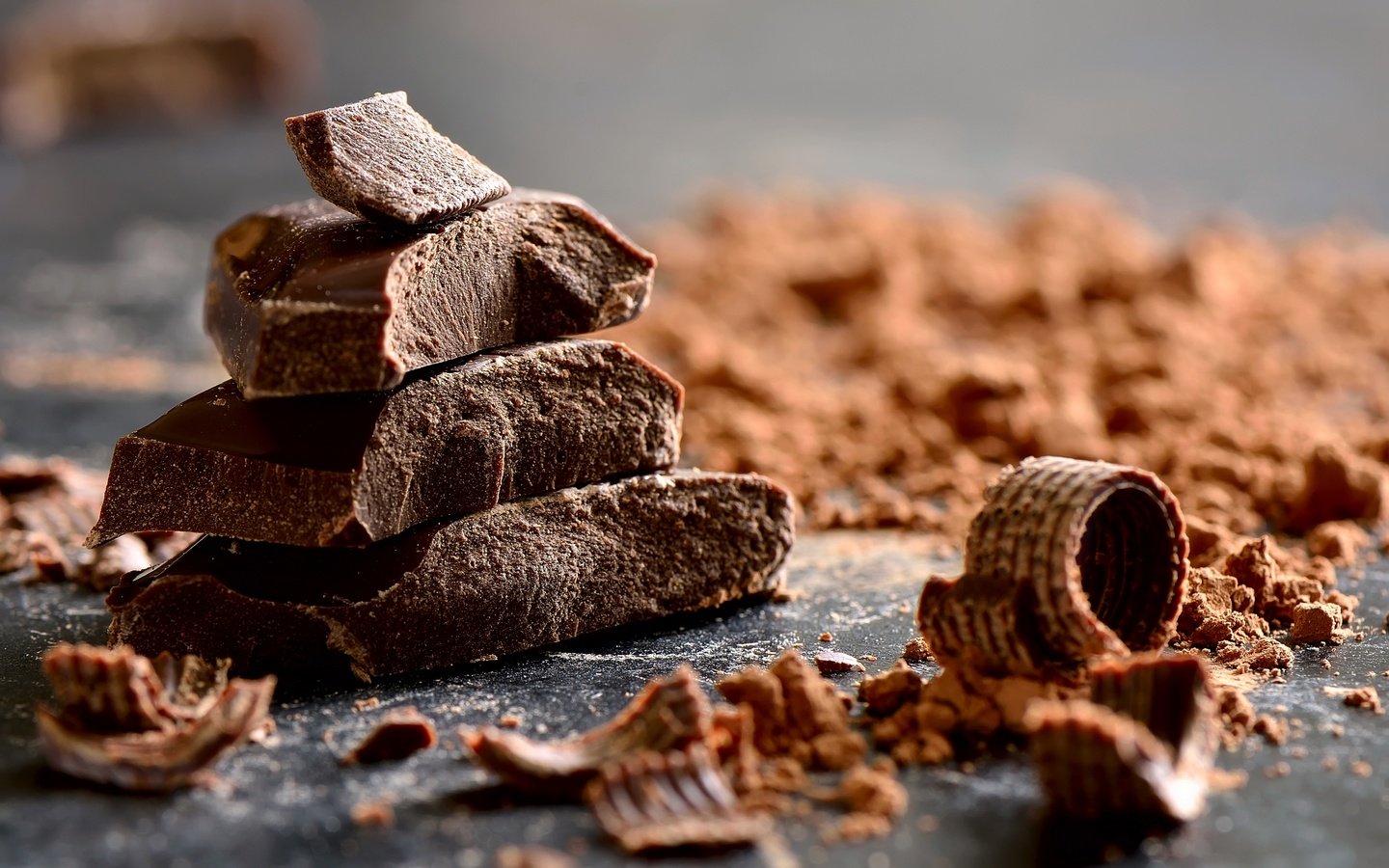 Обои шоколад, сладкое, какао, крошки, chocolate, sweet, cocoa, crumbs разрешение 2880x1908 Загрузить