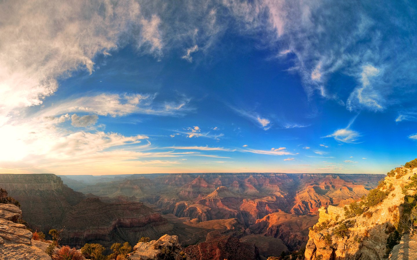 Обои облака, скалы, пейзаж, каньон, grand canyon, clouds, rocks, landscape, canyon разрешение 2560x1600 Загрузить