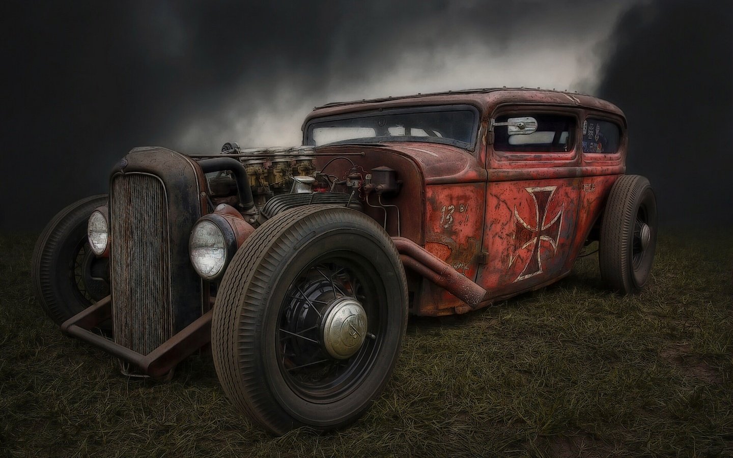 Обои ретро, хот род, хот-род, rat rod, retro, hot rod разрешение 1920x1348 Загрузить