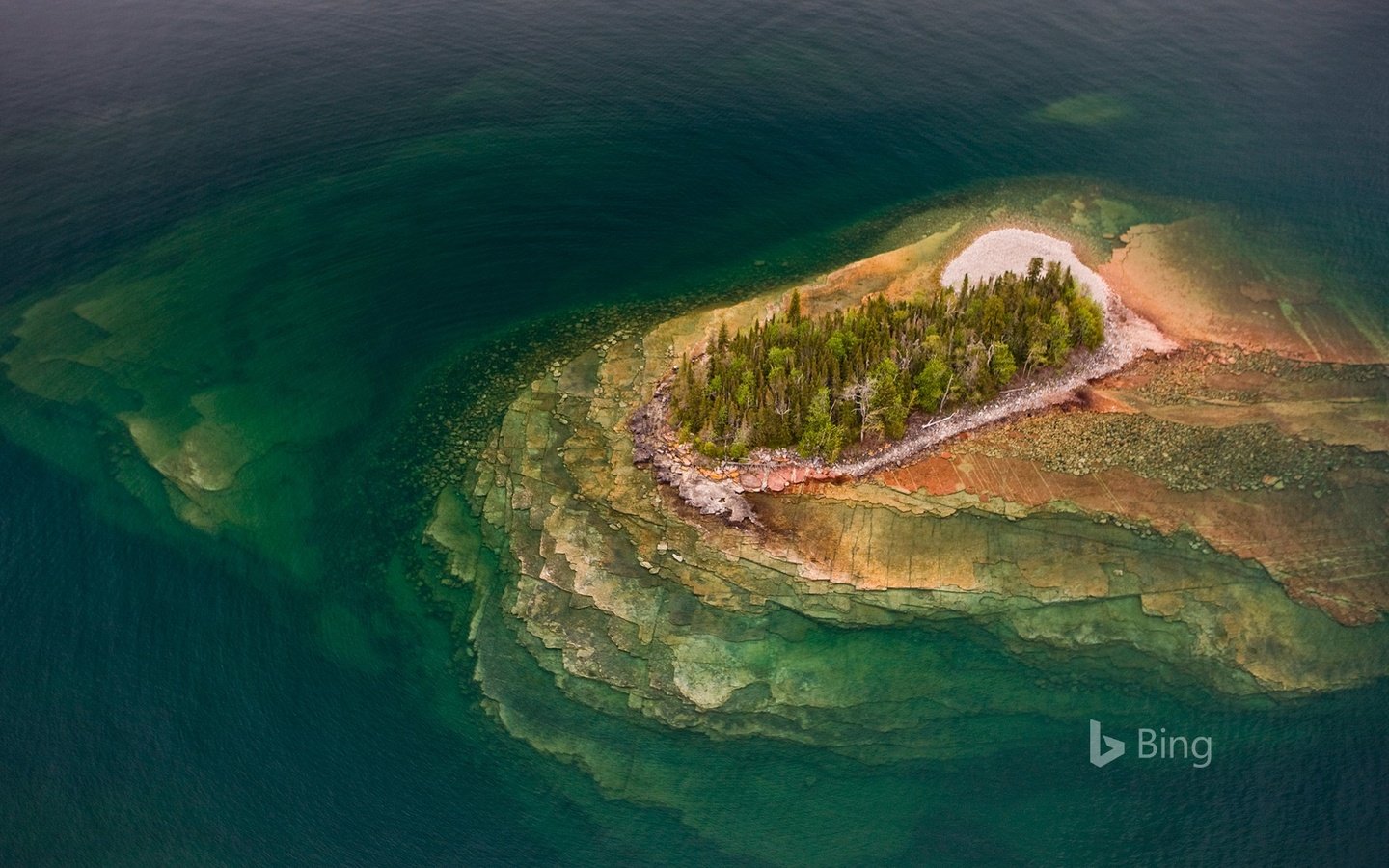 Обои озеро, природа, пейзаж, остров, bing, озеро верхнее, lake, nature, landscape, island, lake superior разрешение 1920x1200 Загрузить