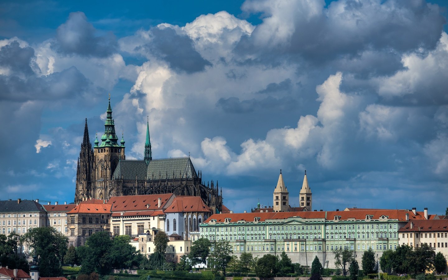 Обои прага, чехия, собор святого вита, пражский град, prague, czech republic, st. vitus cathedral, prague castle разрешение 1920x1220 Загрузить