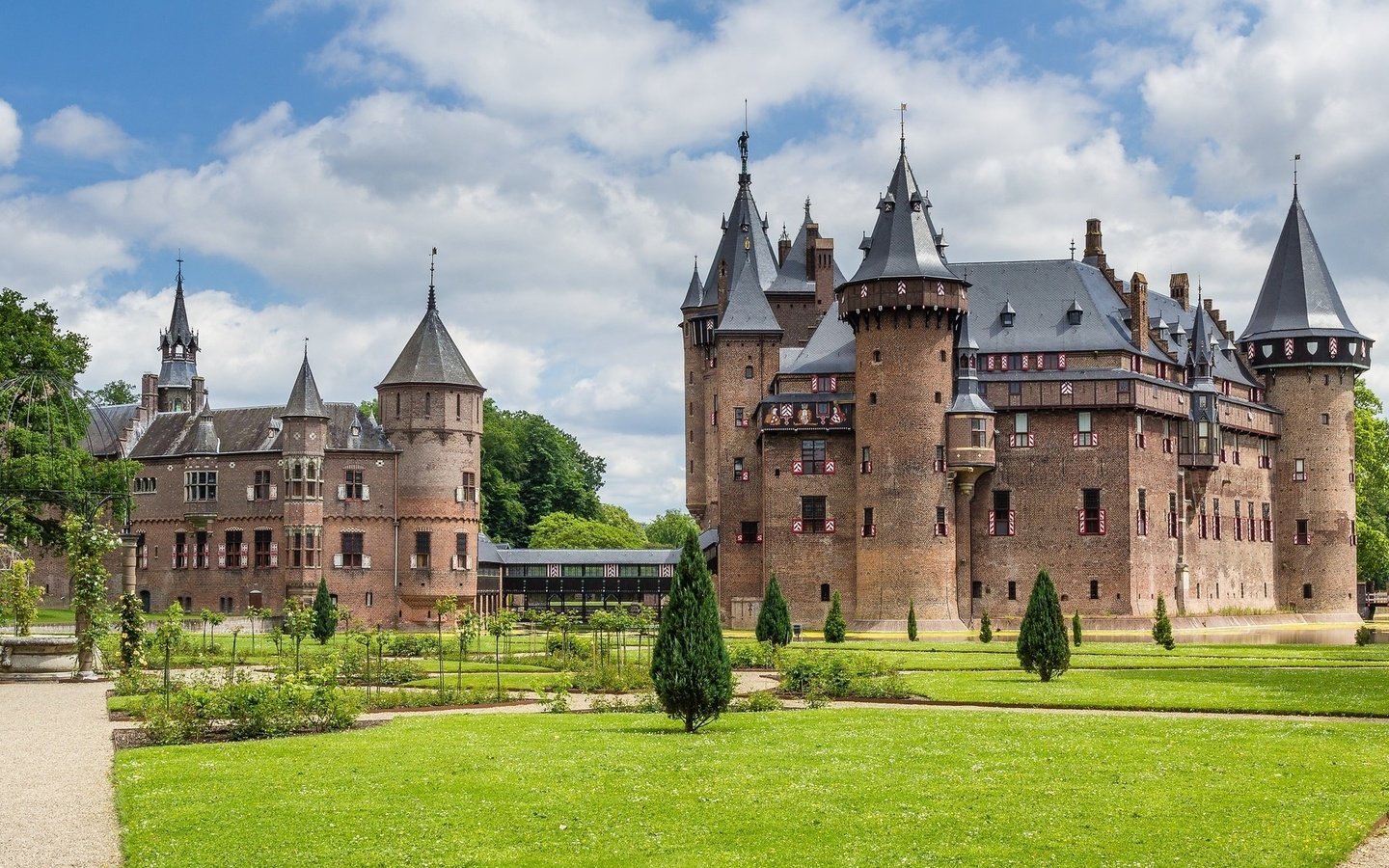 Обои парк, замок, нидерланды, замок де хаар, de haar castle, park, castle, netherlands, castle de haar разрешение 2048x1130 Загрузить