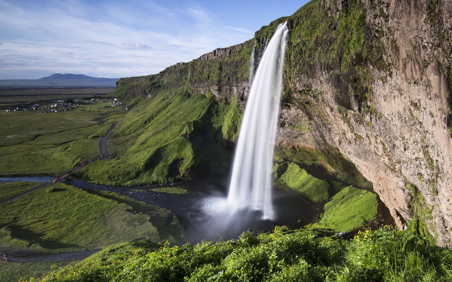 Обои водопад, исландия, сельяландсфосс, водопад сельяландсфосс, waterfall, iceland, seljalandsfoss, seljalandsfoss waterfall разрешение 4284x2818 Загрузить